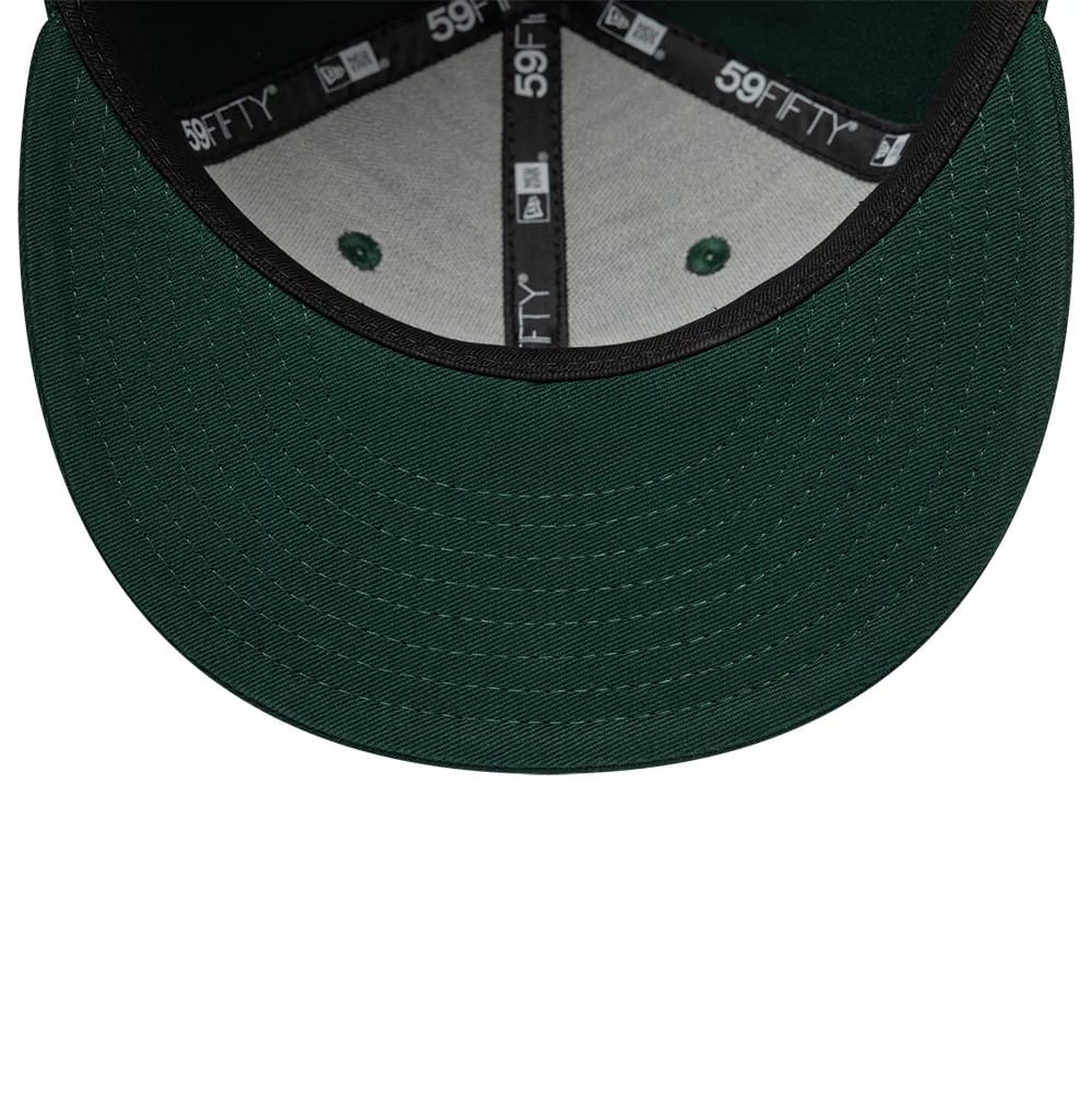New Era miesten lippis League Essential 59FIFTY Oakland Athletics, tummanvihreä