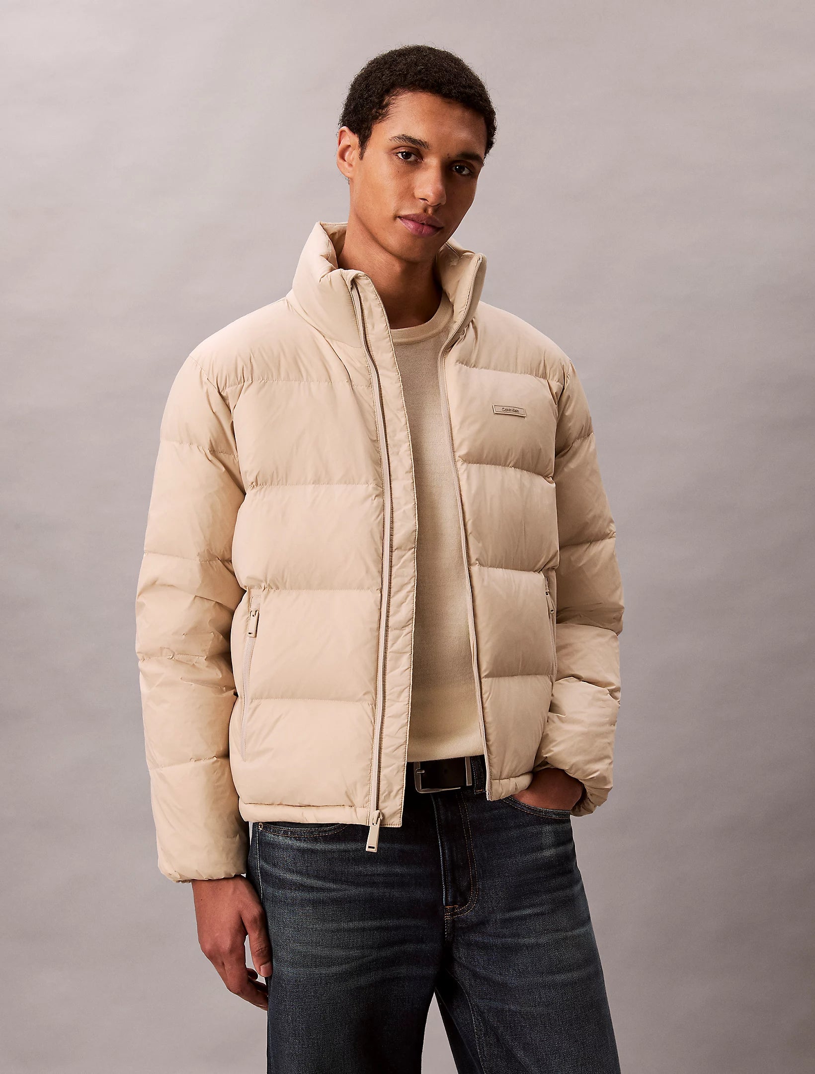 LS MDWT NYLON CHNNL DOWN PUFFER VALKOINEN