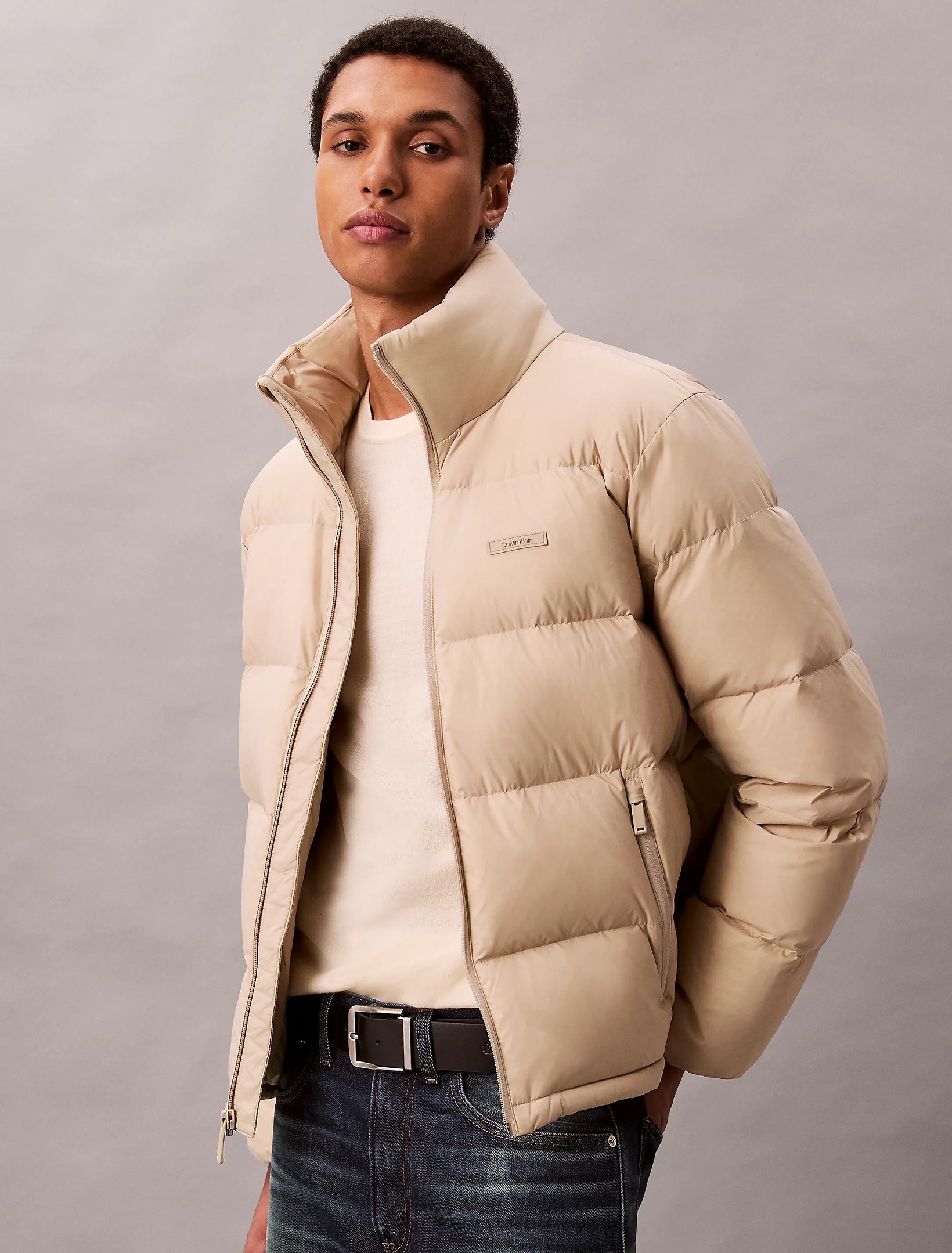 LS MDWT NYLON CHNNL DOWN PUFFER VALKOINEN