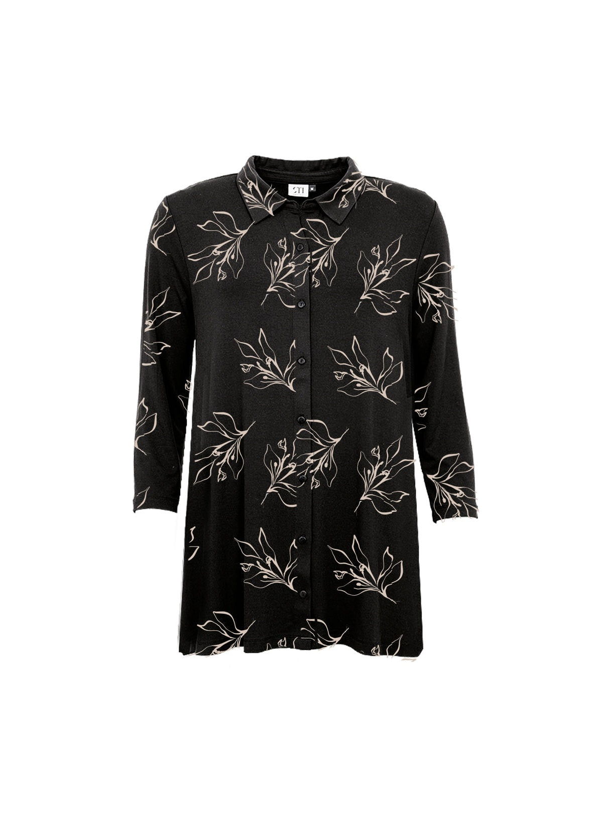 S.T.I naisten tunika Ferre Tricot Tunic, kuosillinen beige