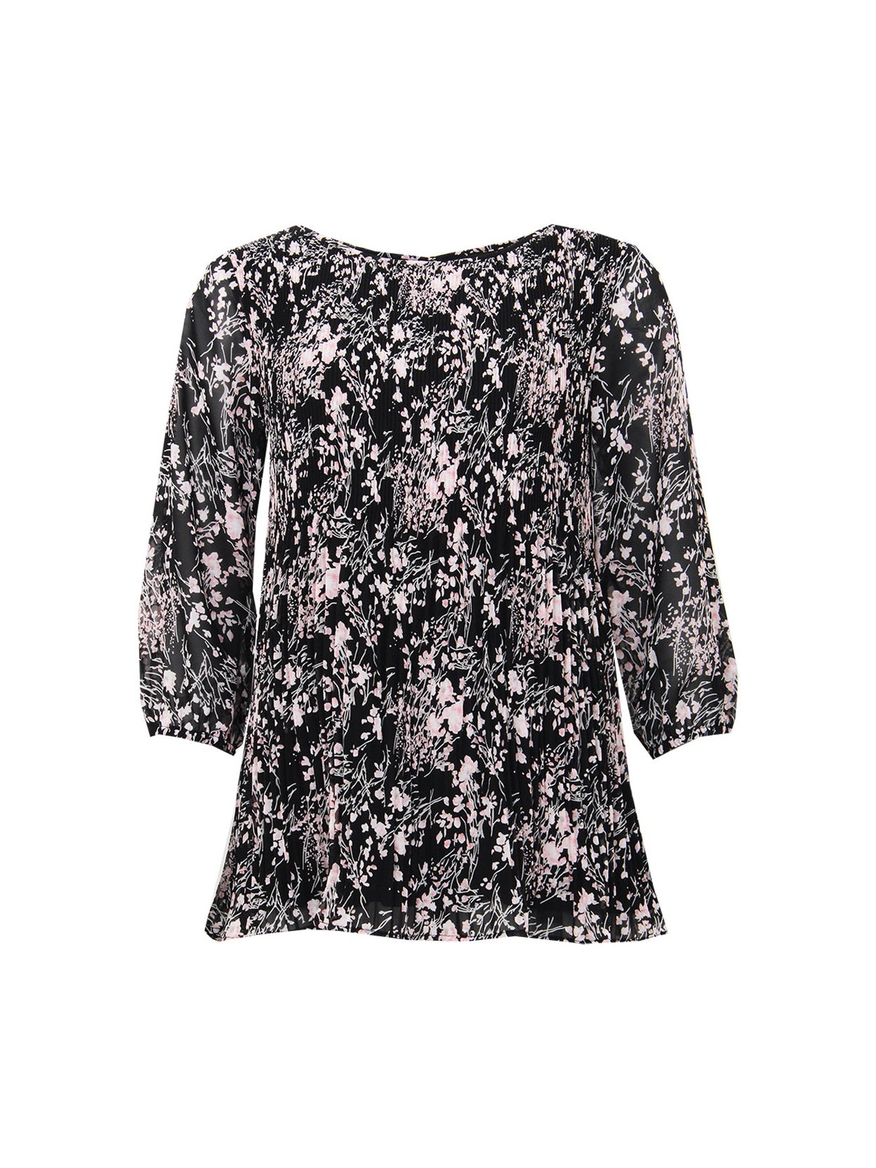 S.T.I naisten tunikapusero Kaaren Tunic Blouse, musta kuosi