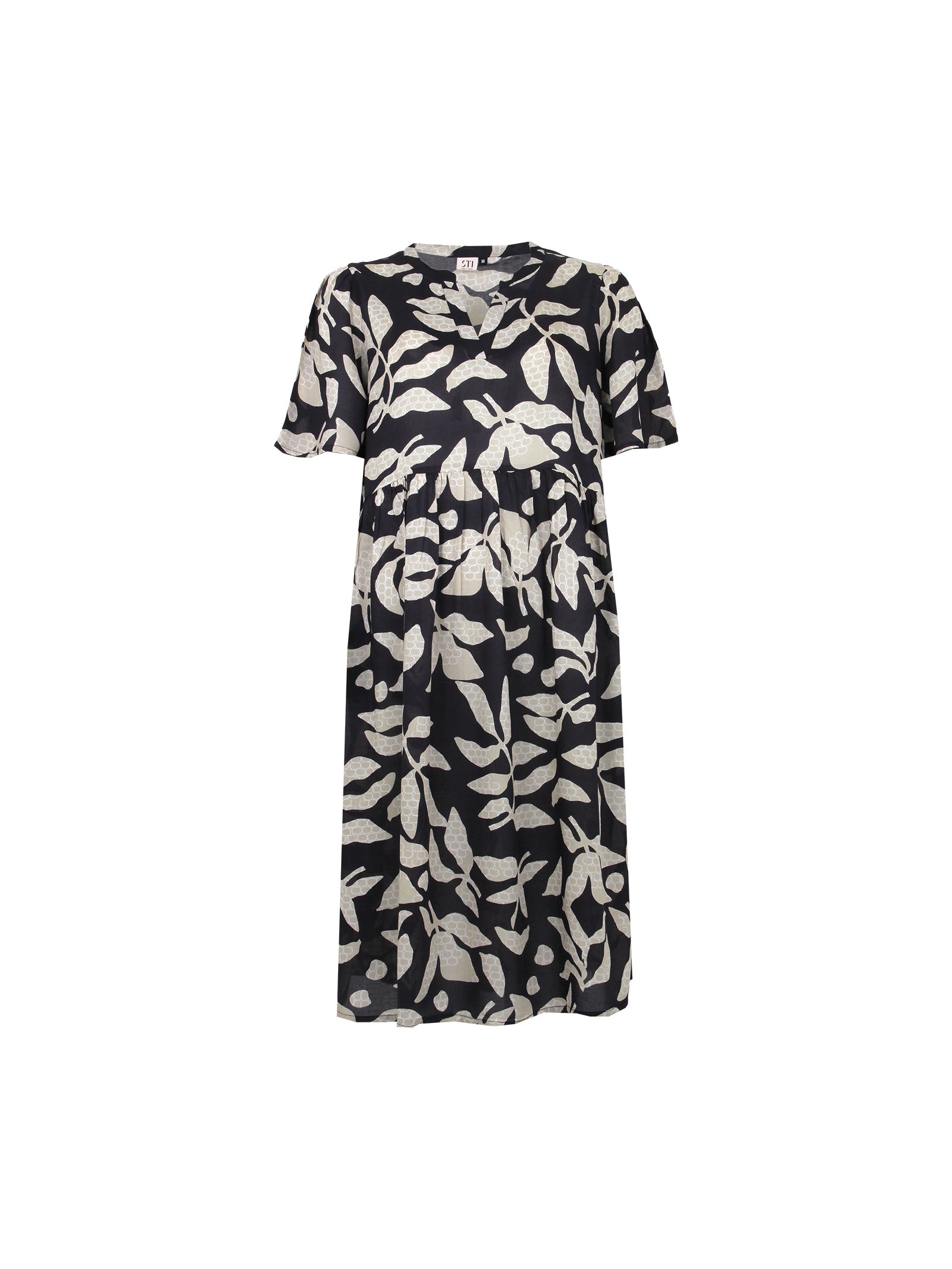 S.T.I mekko Inari Dress, musta kuosi