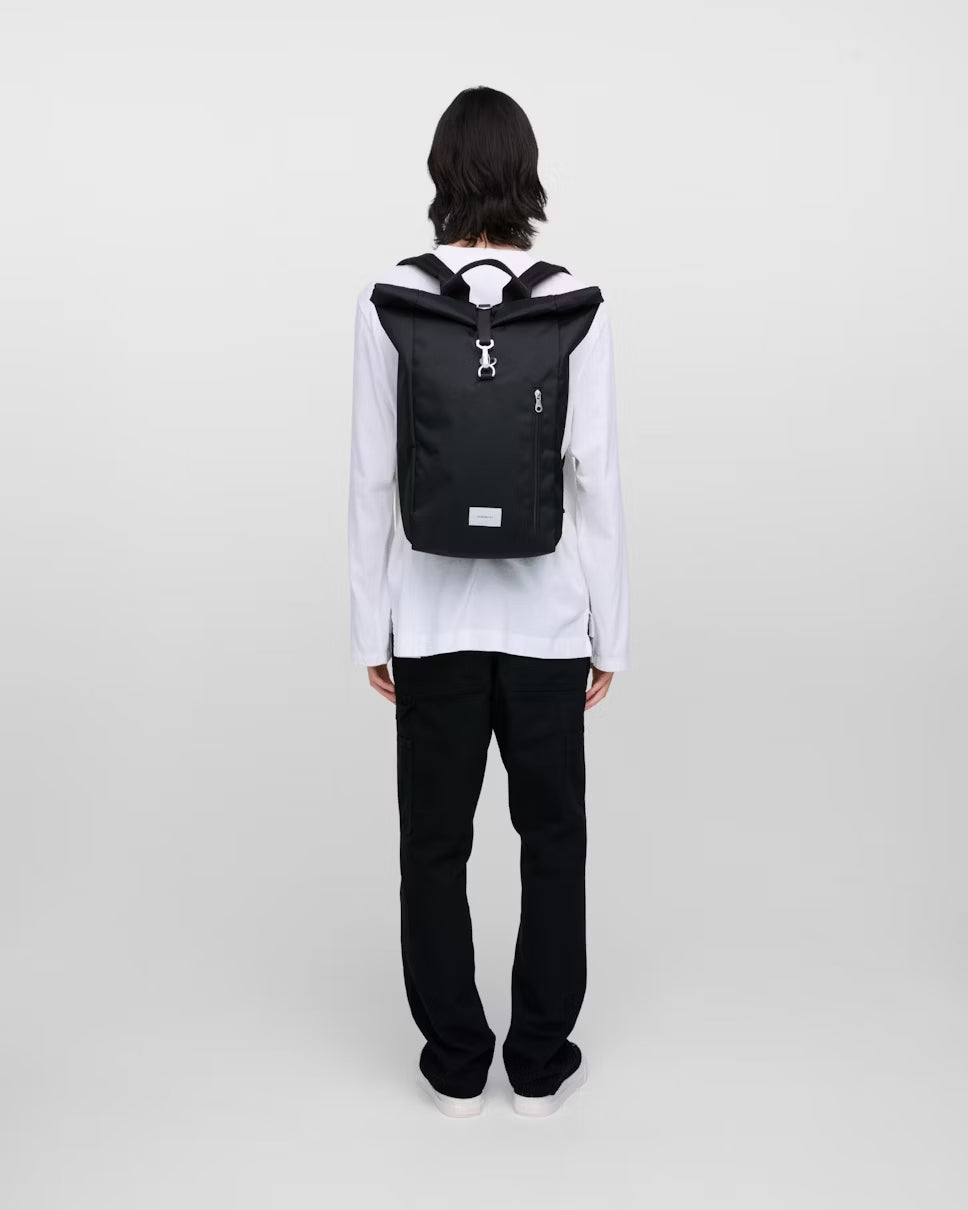Sandqvist reppu, GROUND ROLLTOP BACKPACK L Musta