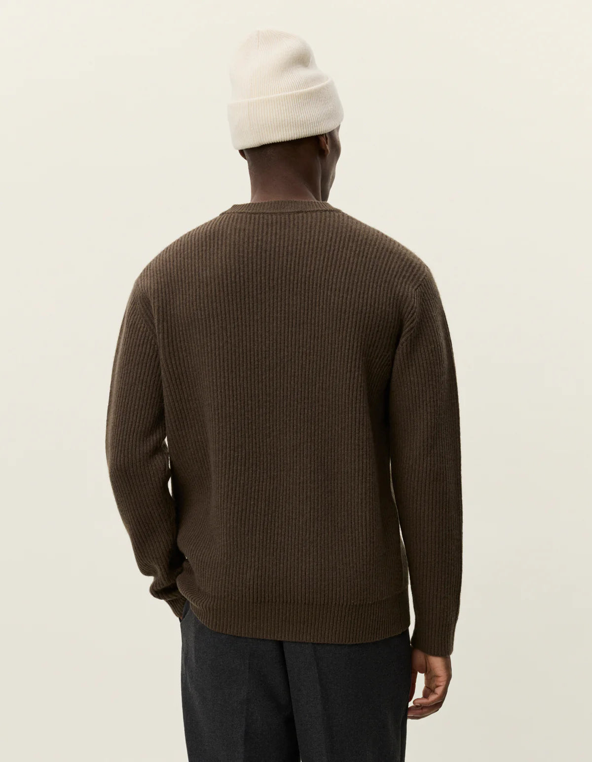 Eddie Wool Rib Crewneck Knit KESKIRUSKEA