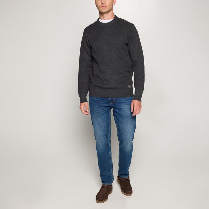 Signal miesten neulepusero KALLESI STRUCTURE CREW, meleerattu grafiitti