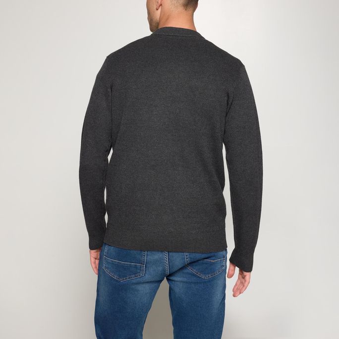 Signal miesten neulepusero KALLESI STRUCTURE CREW, meleerattu grafiitti