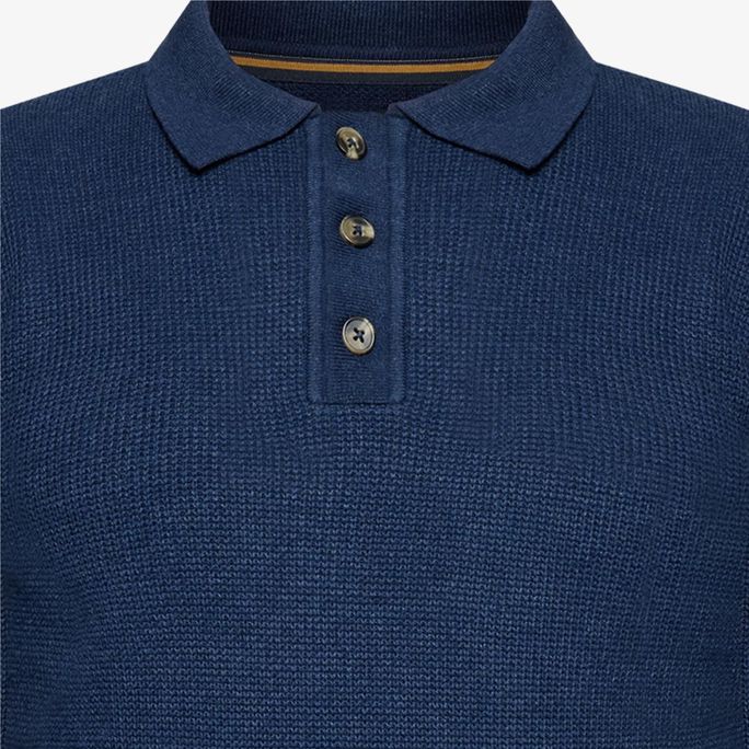 Signal miesten neulepusero Klassi Structure Polo, tummansininen