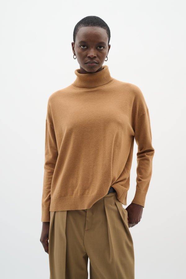 GLEAIW KELLSIE TURTLENECK Tobacco Brown