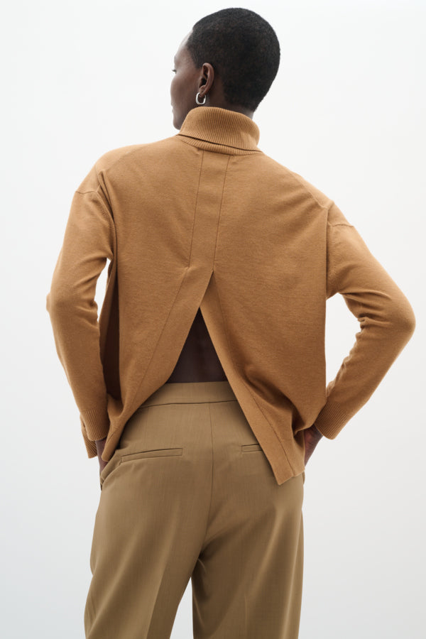 GLEAIW KELLSIE TURTLENECK Tobacco Brown