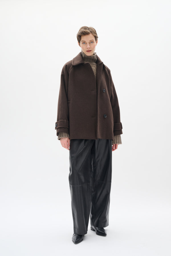 THORAIW MINONA COAT Chocolate Brown