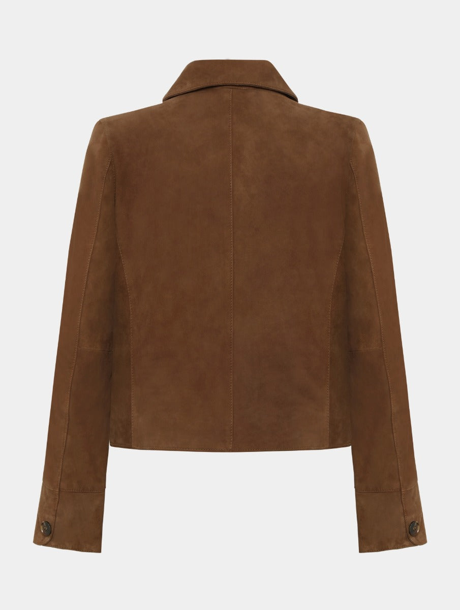 Saki naisten nahkatakki, THEA JACKET Konjakinruskea
