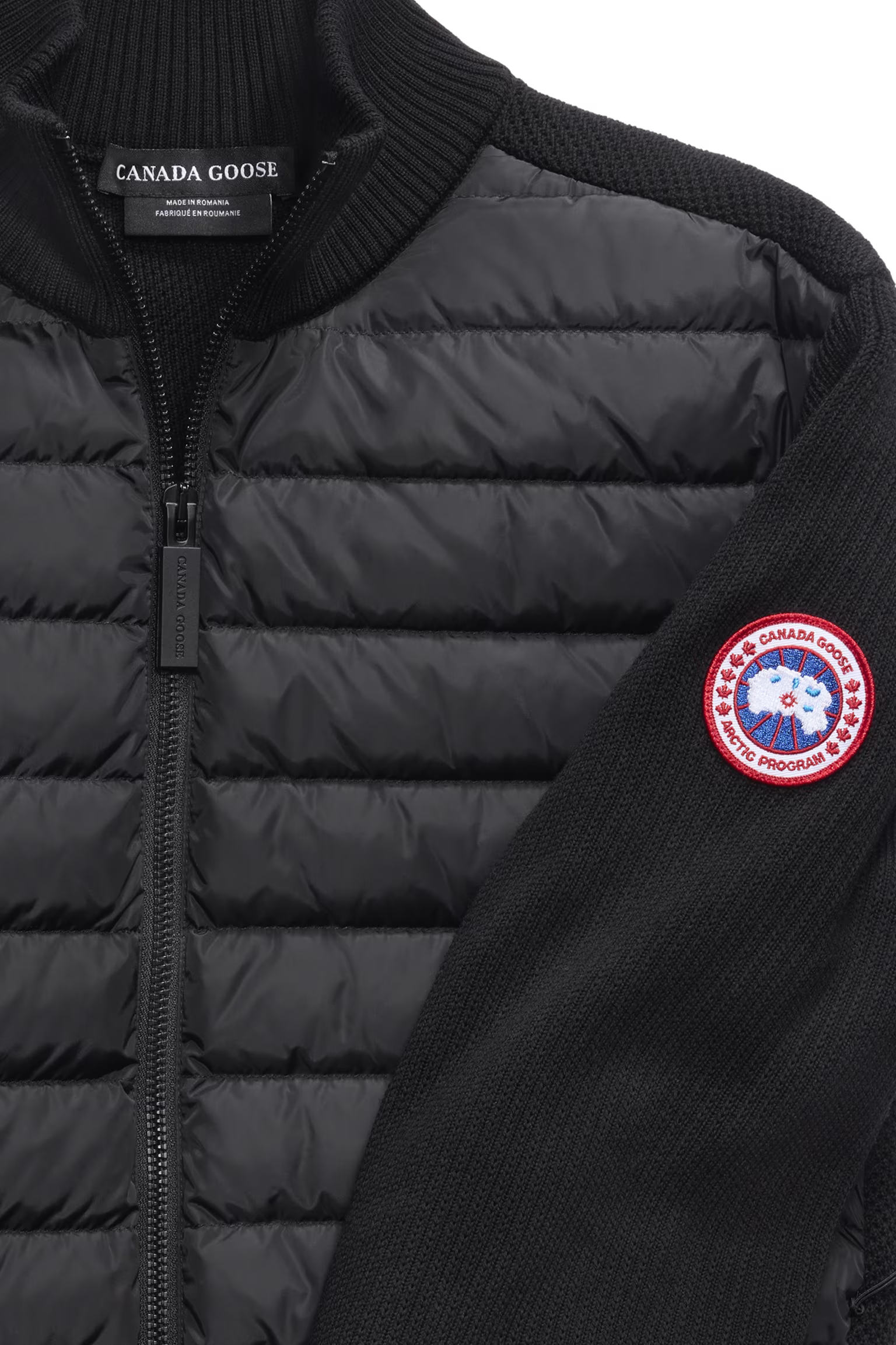 Canada Goose miesten hybriditakki Hybridge Knit Jacket - Classic Disc, musta