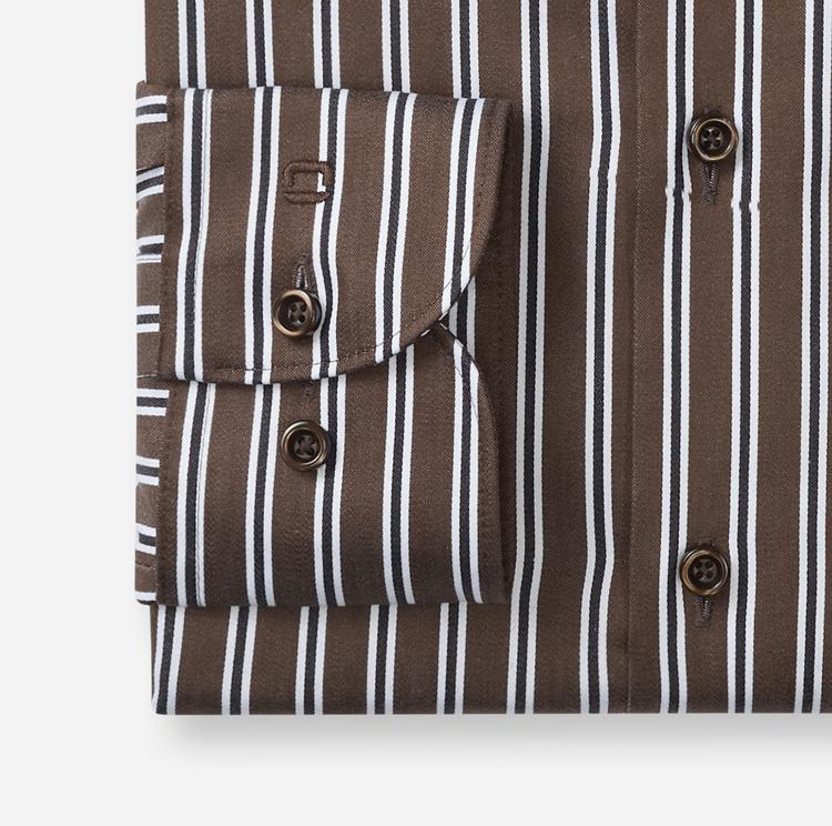 Olymp miesten kauluspaita Luxor Modern Fit, ruskea