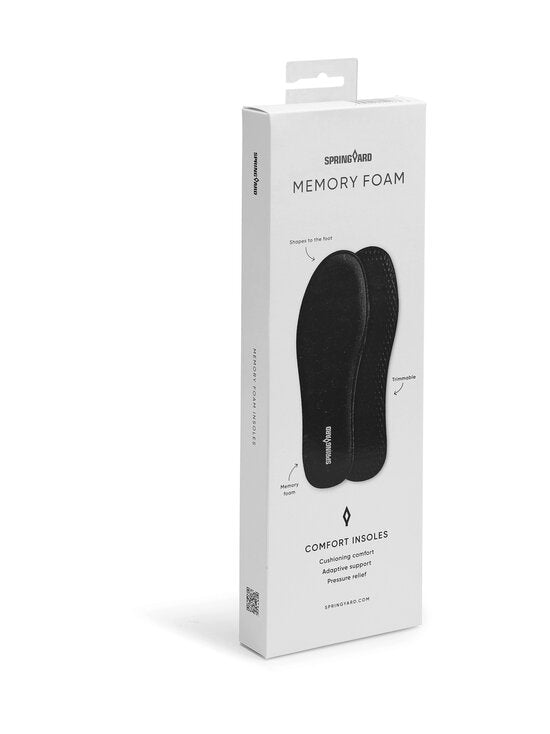 Springyard unisex kenkähuolto Memory Foam -pohjallinen, musta