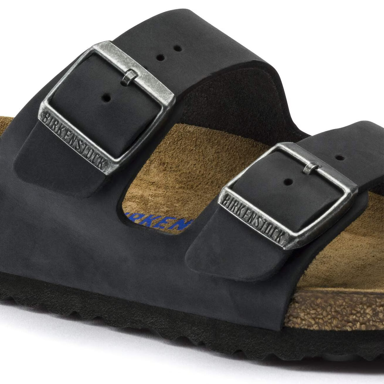 Birkenstock unisex sandaalit Arizona Regular Oiled Leather, musta