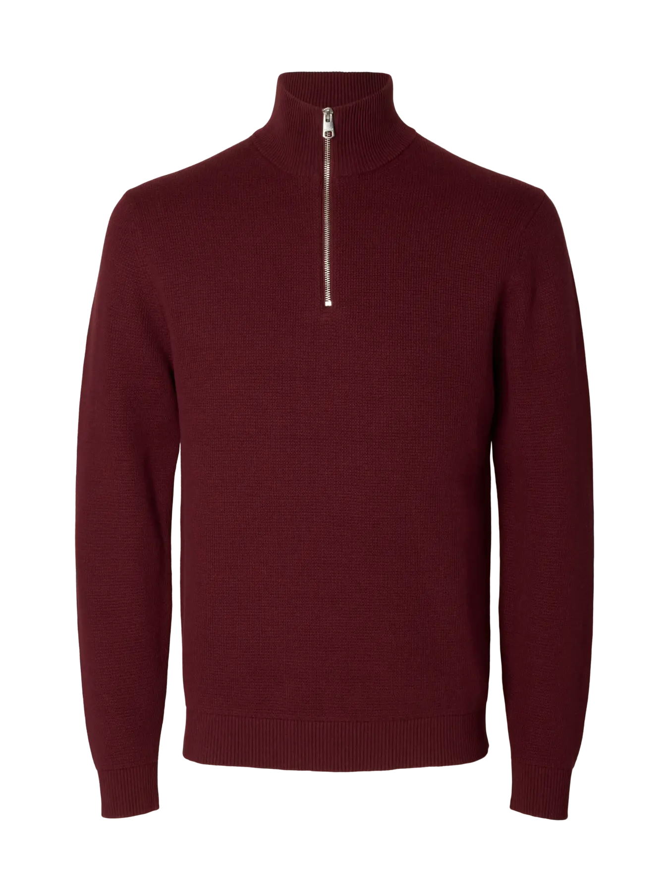 Selected miesten neulepusero Dane Half Zip, Tawny Port
