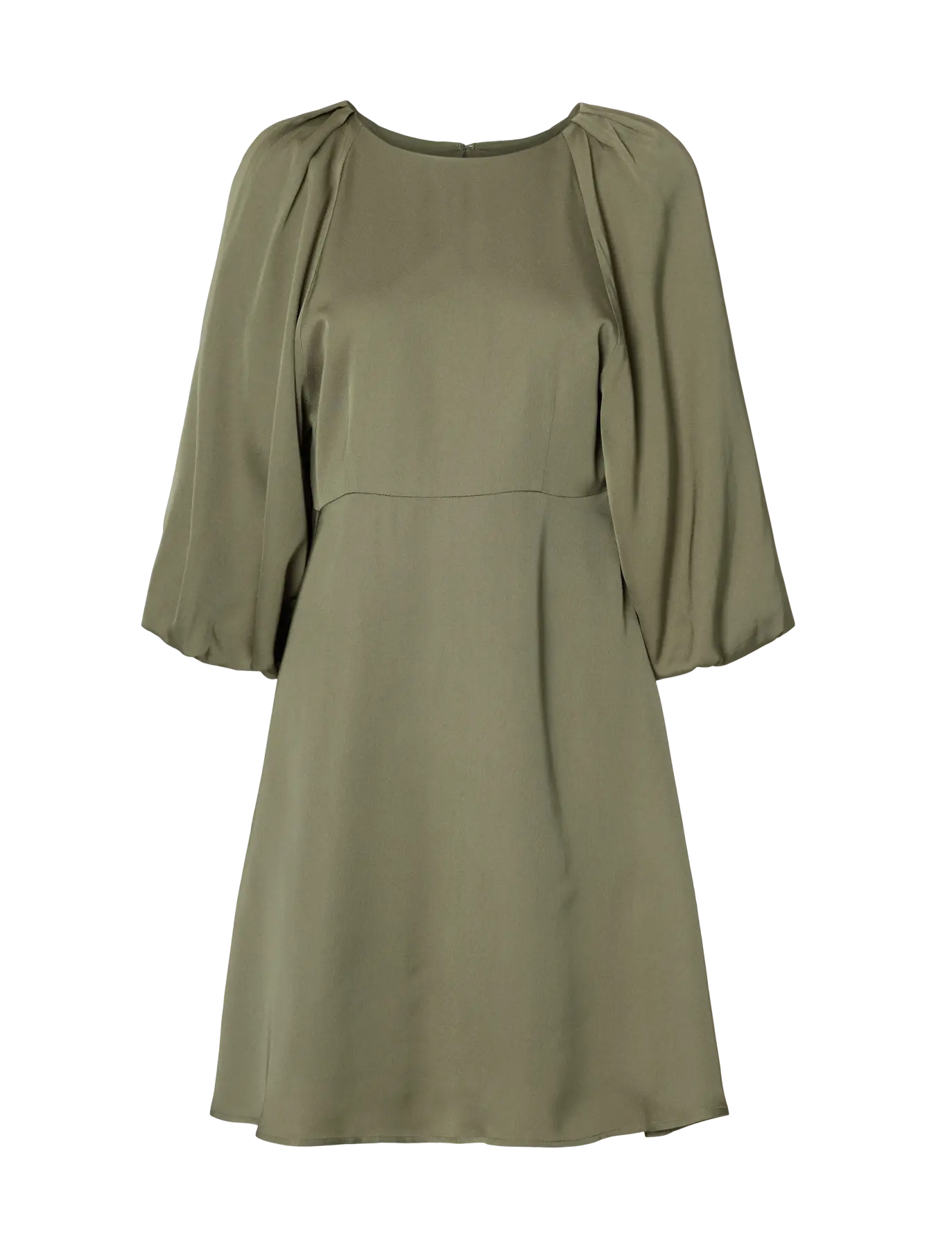 Selected Hemme naisten mekko SLFLaurina 3/4 Short Dress, Deep Lichen Green