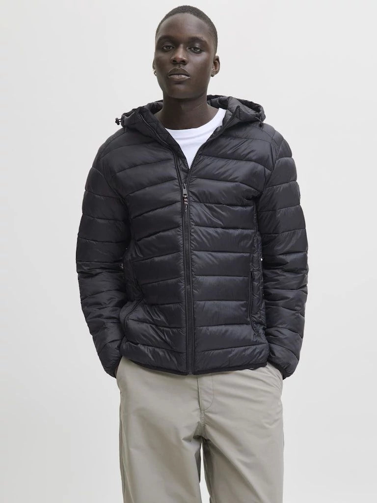 JJEBRADLEY LIGHT PUFFER HOOD NOOS Black