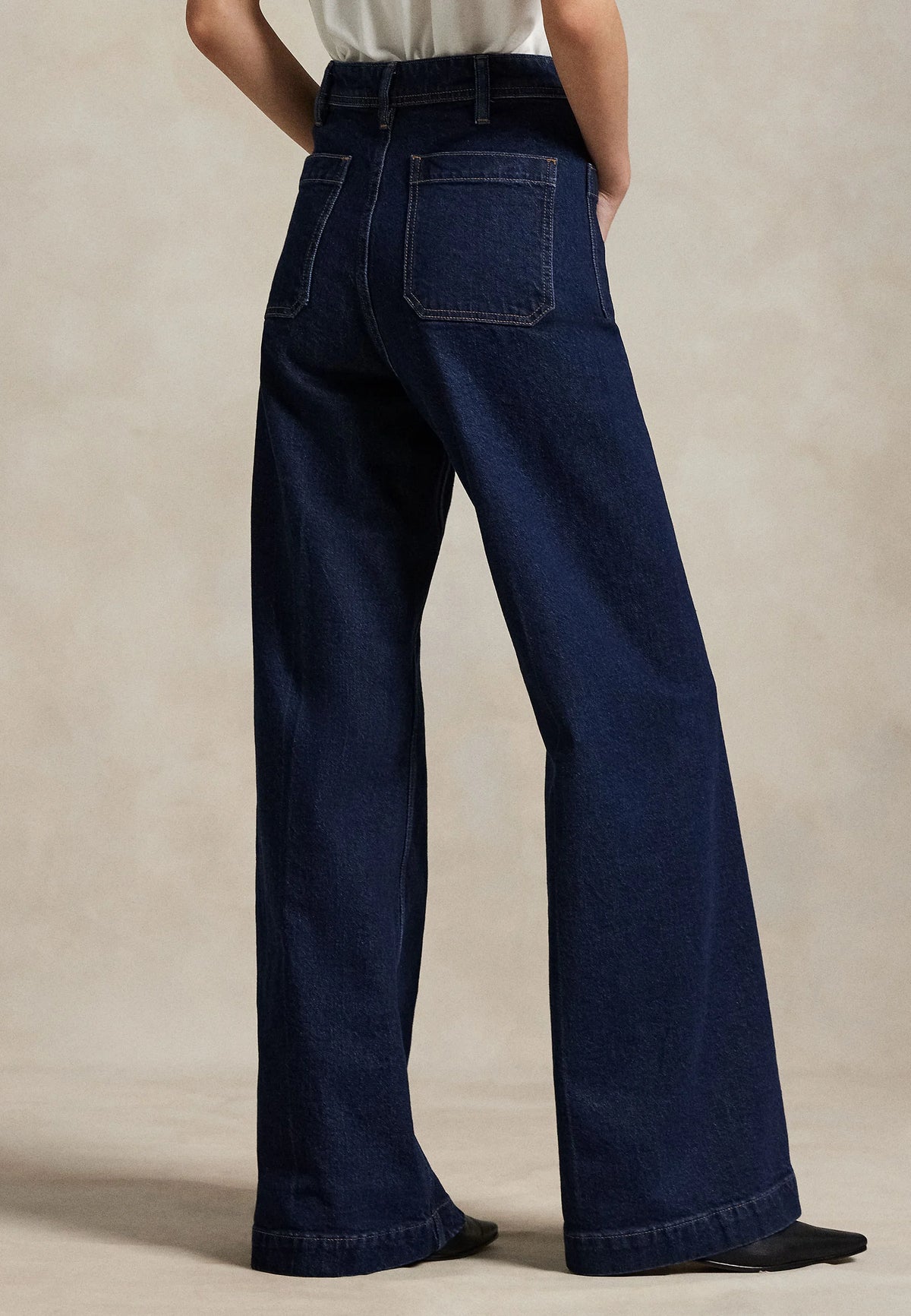 Polo Ralph Lauren naisten farkut Woven Flare, sininen, indigo