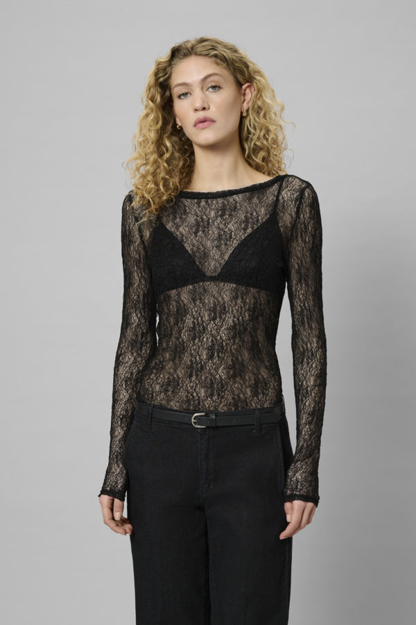 RITA BOATNECK LS BLOUSE MUSTA