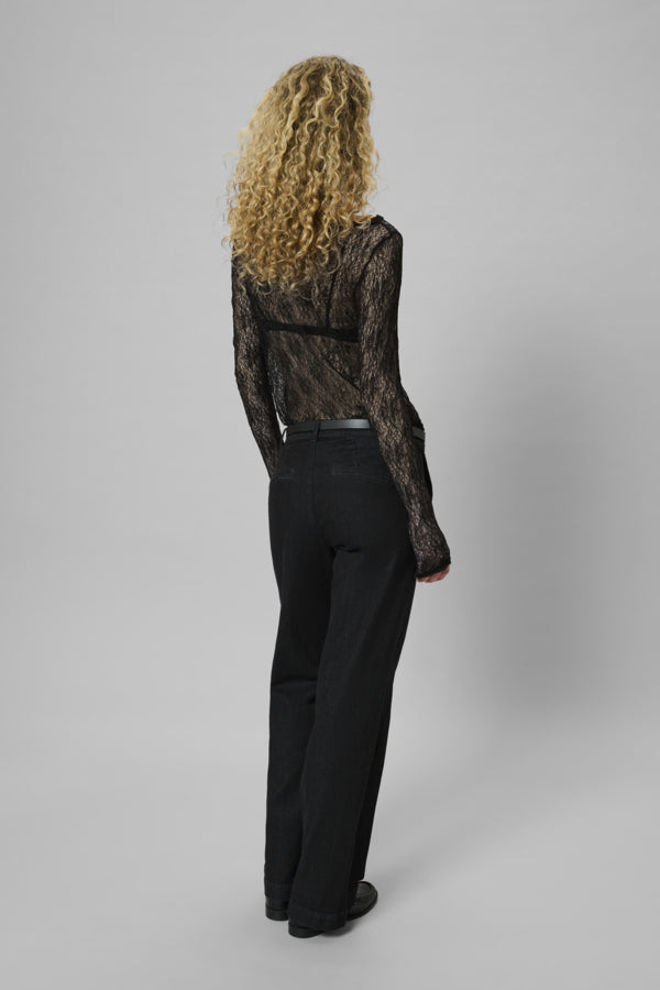 RITA BOATNECK LS BLOUSE MUSTA