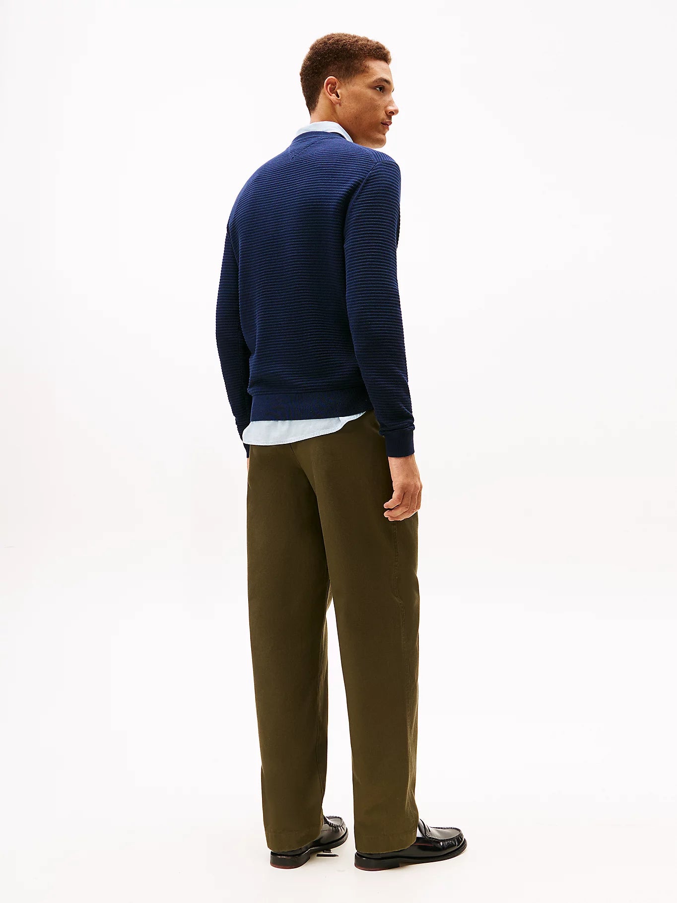 Tommy Hilfiger miesten neulepusero Seasonal Structure CNeck, tummansininen