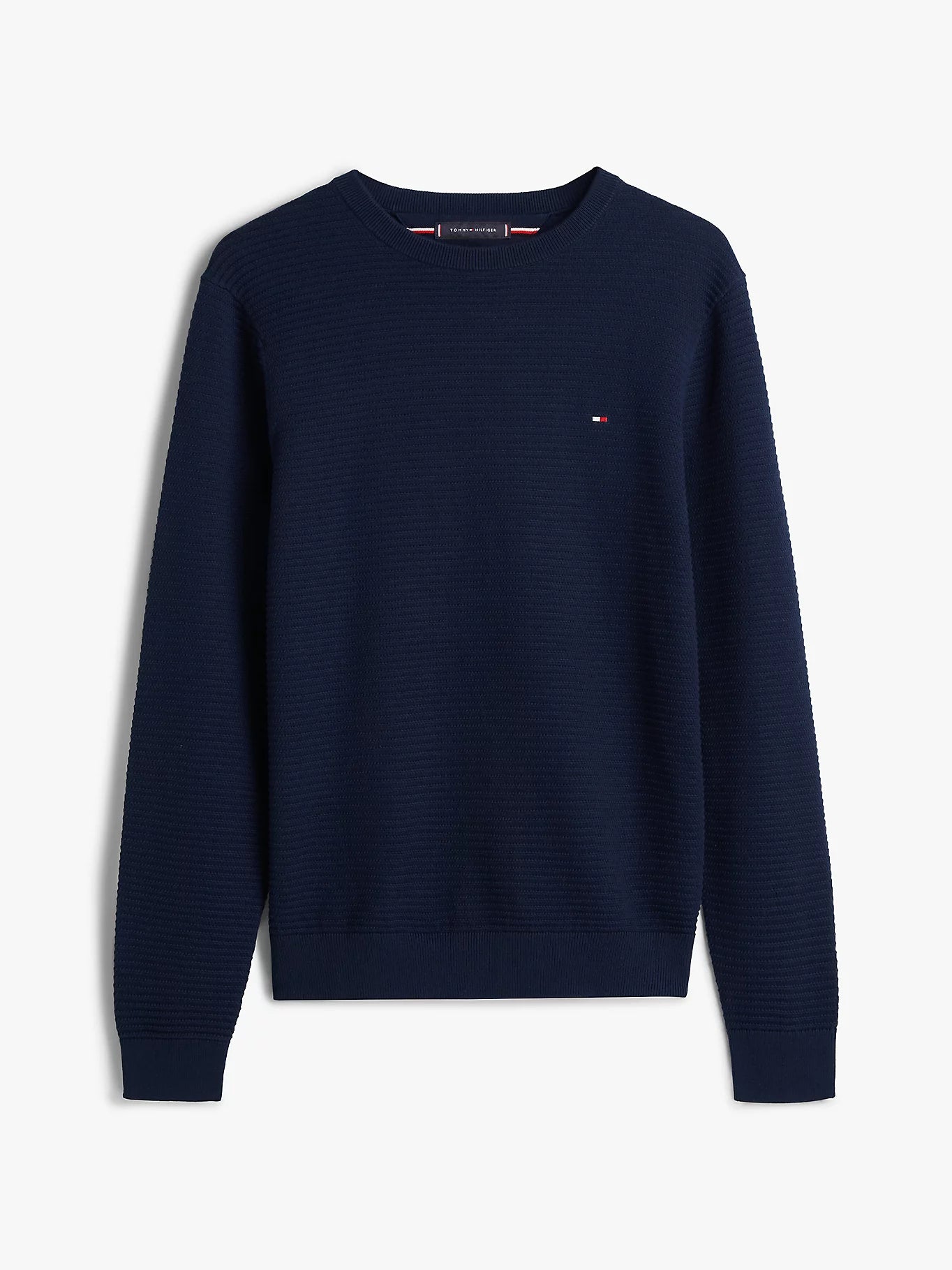 Tommy Hilfiger miesten neulepusero Seasonal Structure CNeck, tummansininen