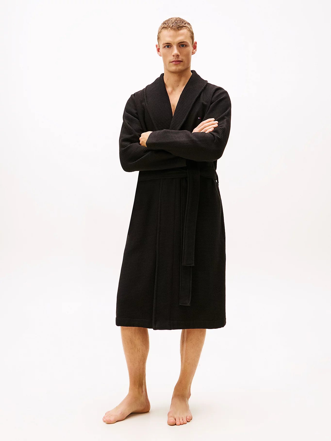 WAFFLE BATHROBE MUSTA