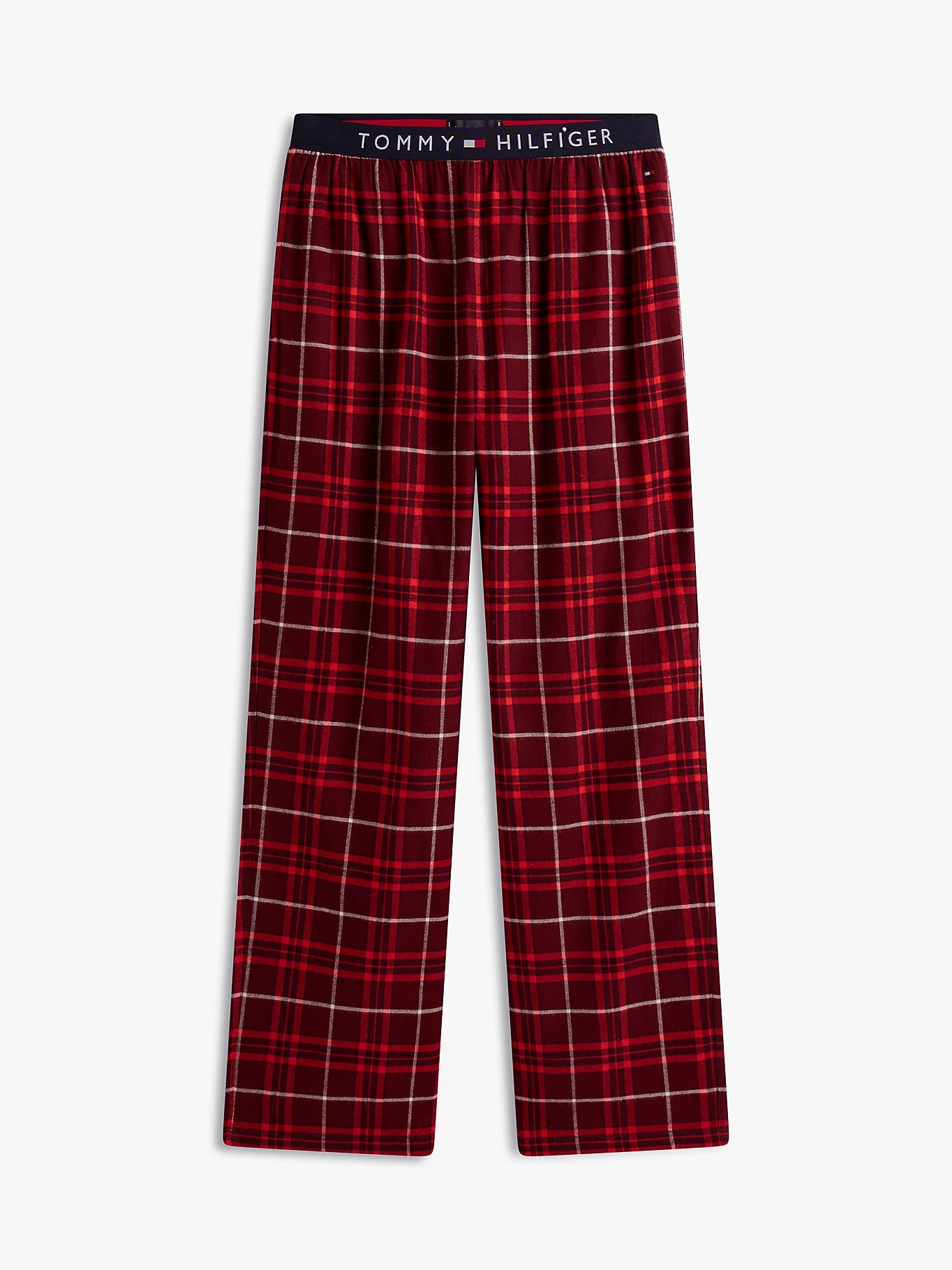 K FLANNEL PJ PANT WAISTBAND PUNAINEN RUUTU
