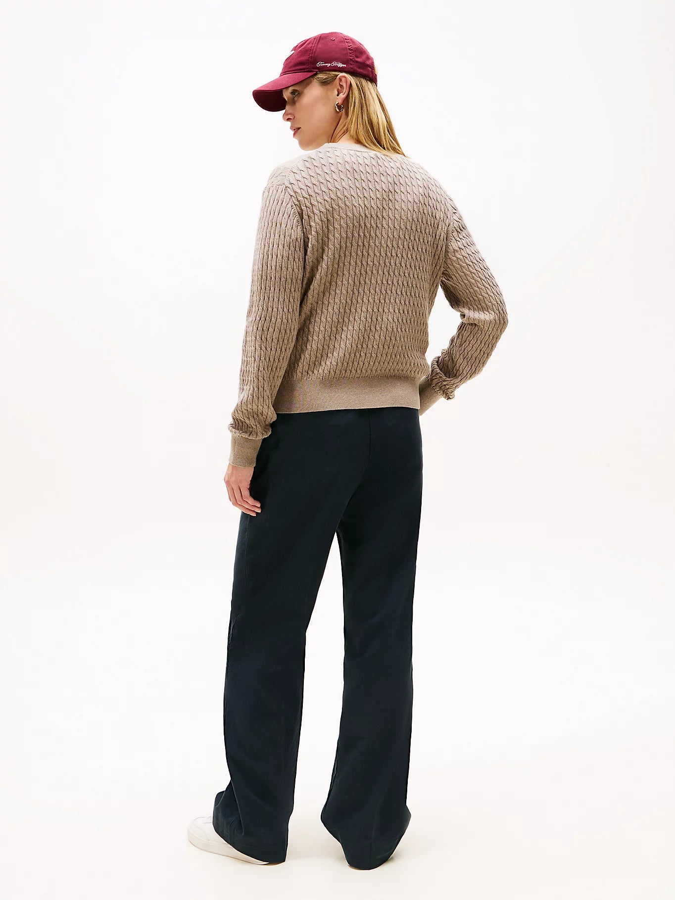 CO CABLE FINE GG C-NK LS SWEATER VAALEA BEIGE
