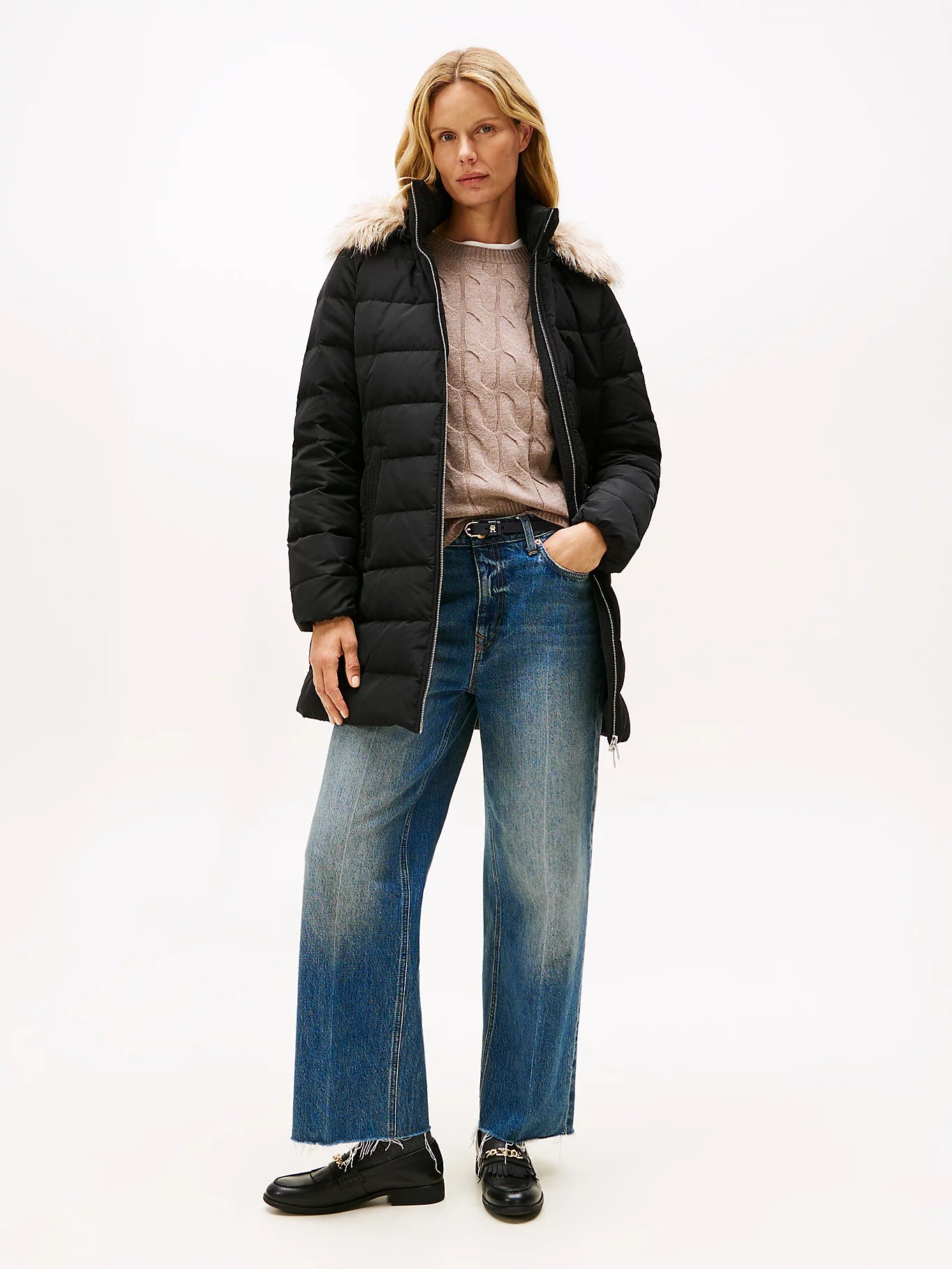 MW DOWN SLIM COAT WITH MUSTA