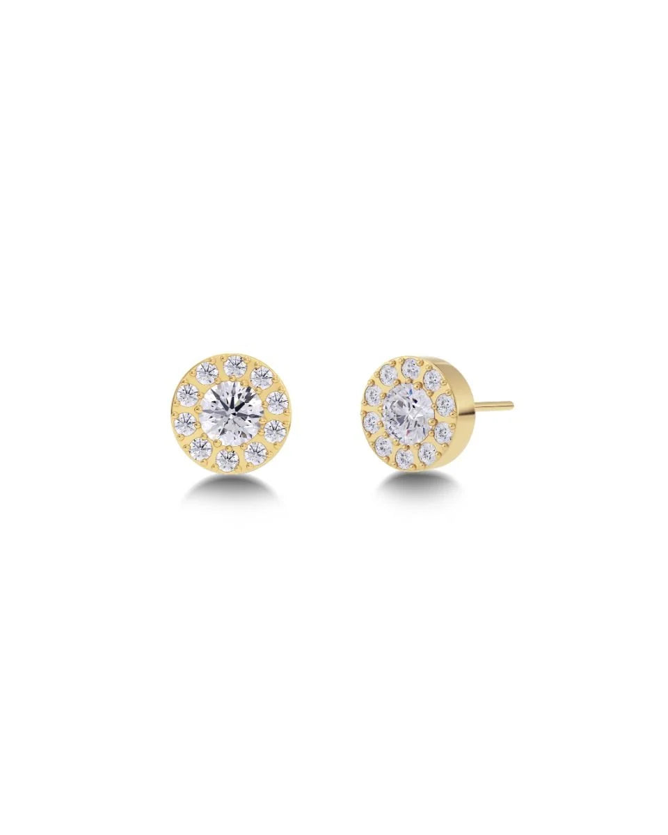 Edblad korvakorut Thassos Studs Mini Gold, Gold pleated