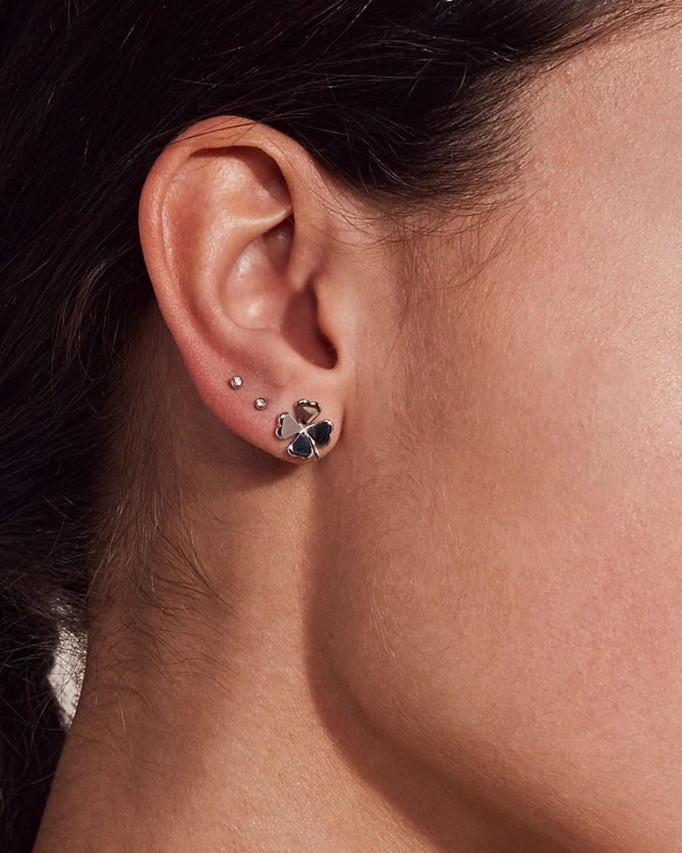 Edblad korvakorut Lucky Studs Steel, Stainless steel