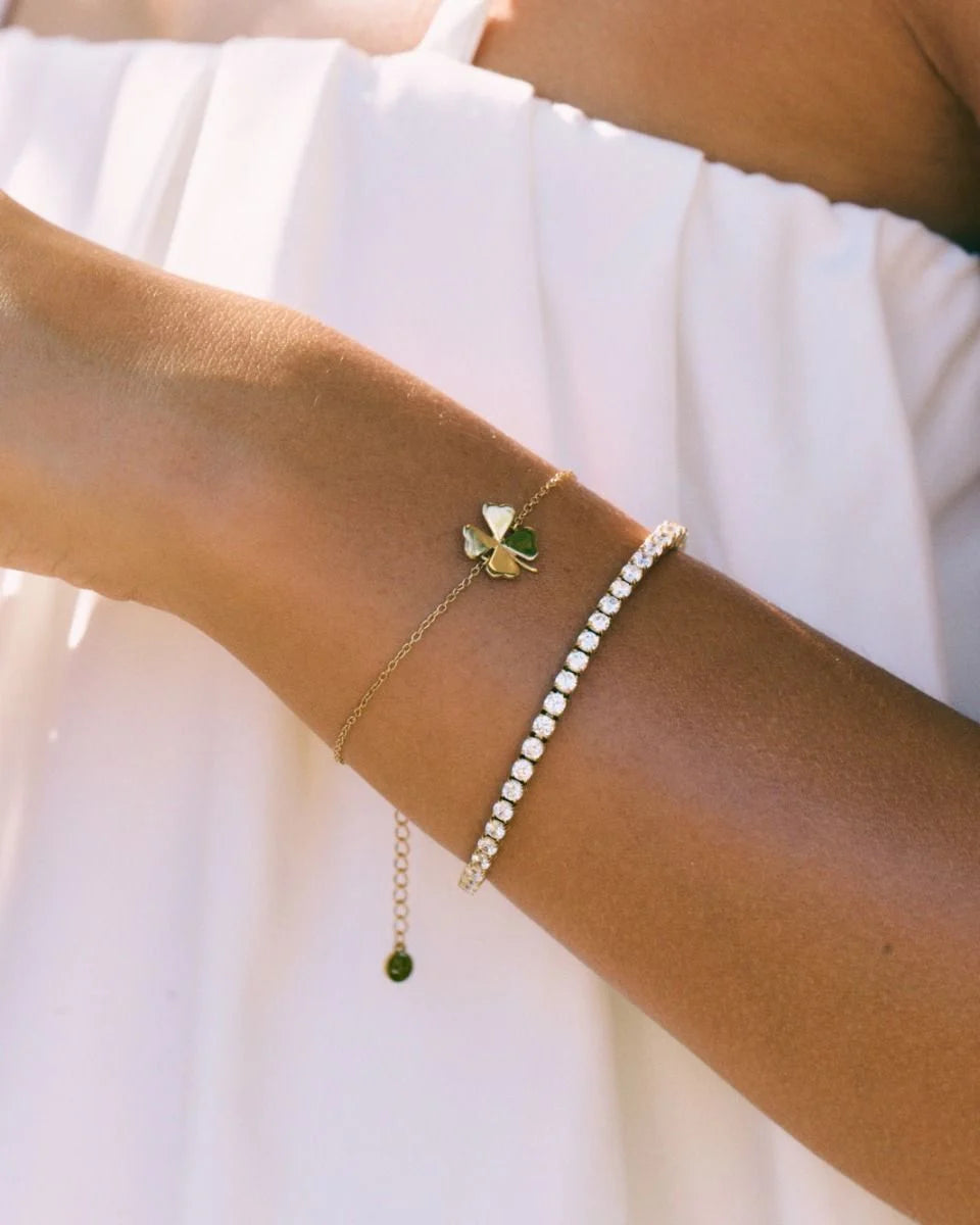 Edblad rannekoru Lucky Bracelet Gold, Gold pleated