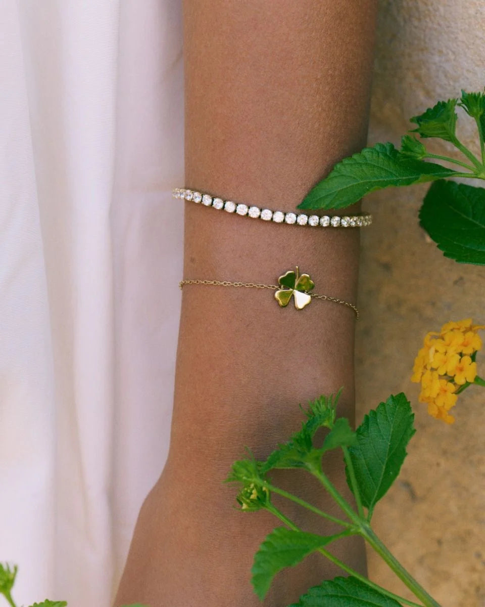 Edblad rannekoru Lucky Bracelet Gold, Gold pleated