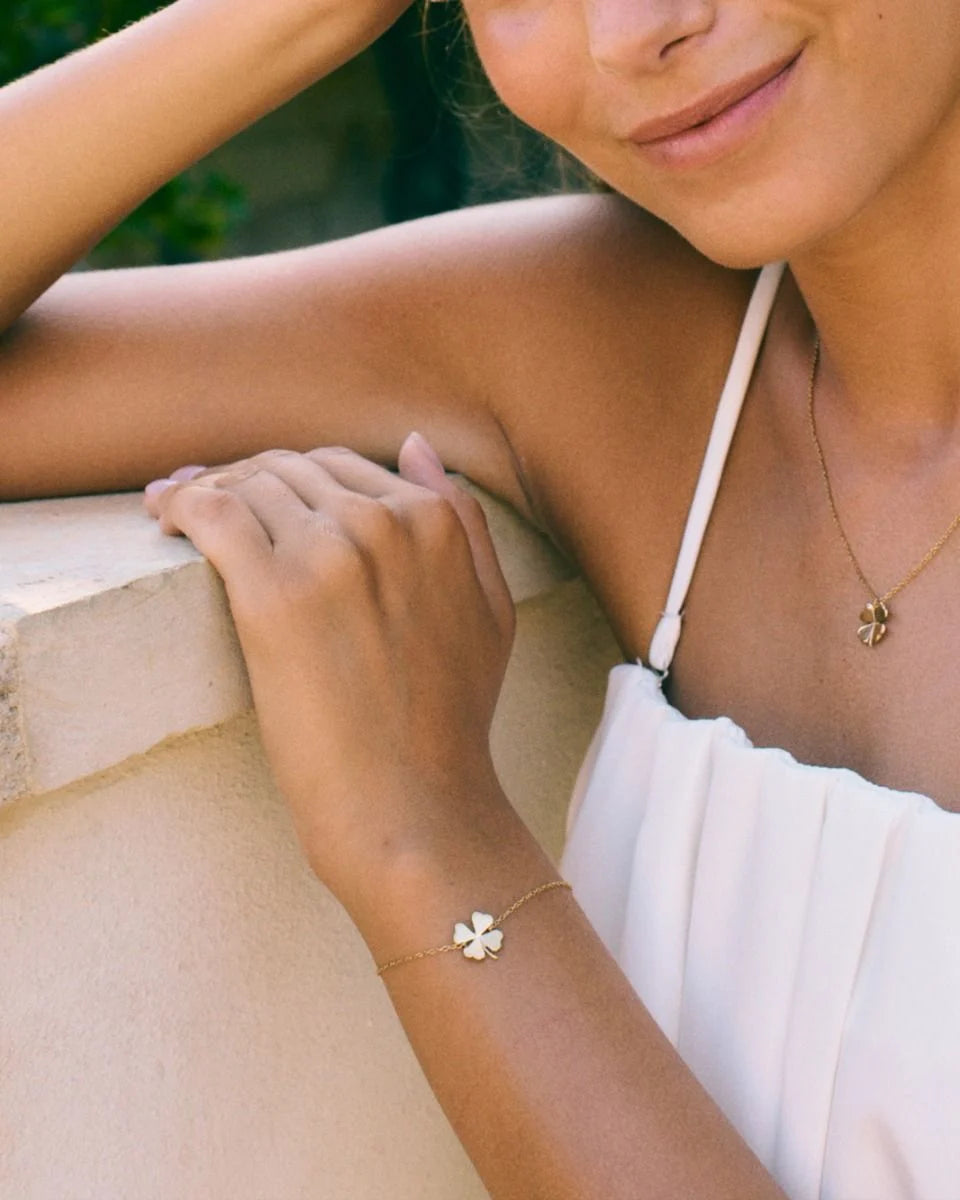 Edblad rannekoru Lucky Bracelet Gold, Gold pleated