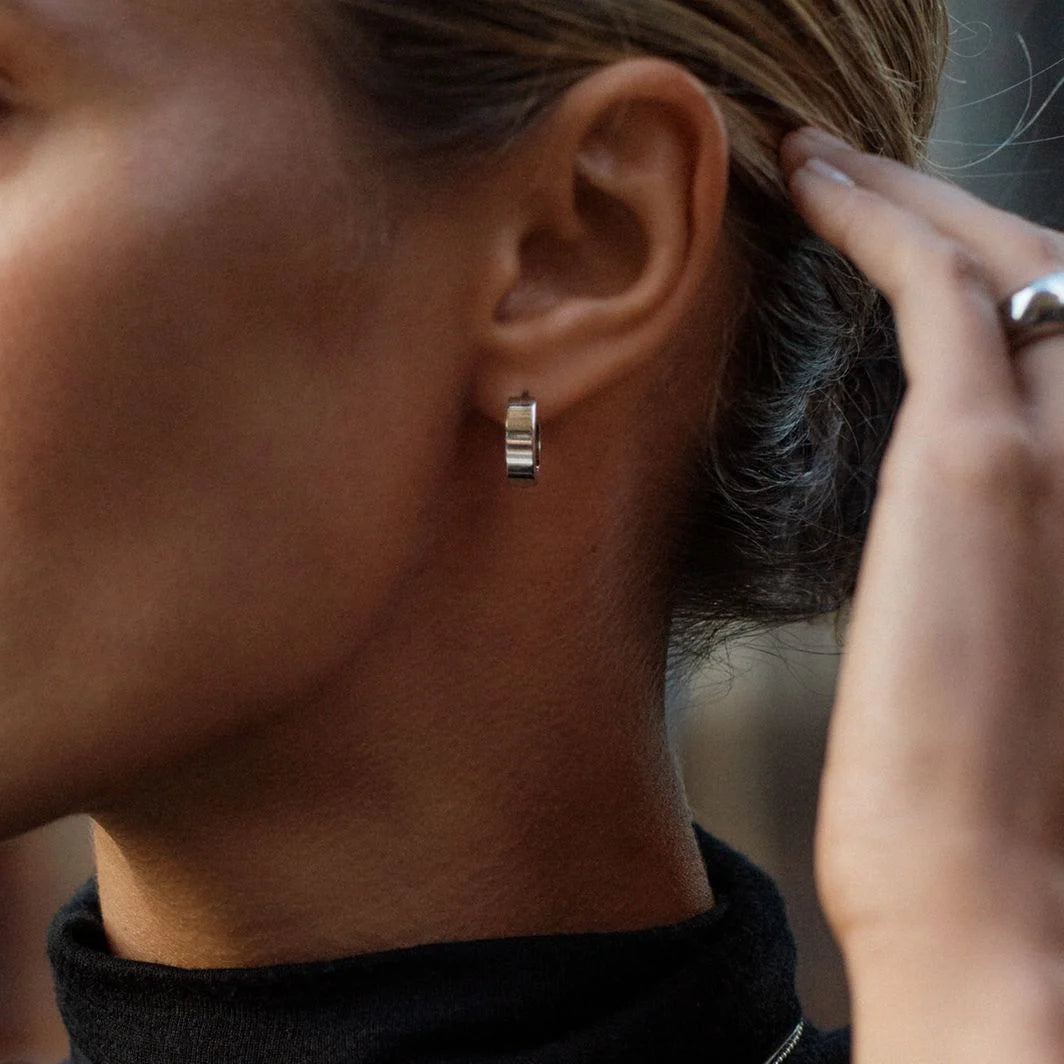 Edblad korvakorut Fave Hoops Steel, Stainless steel