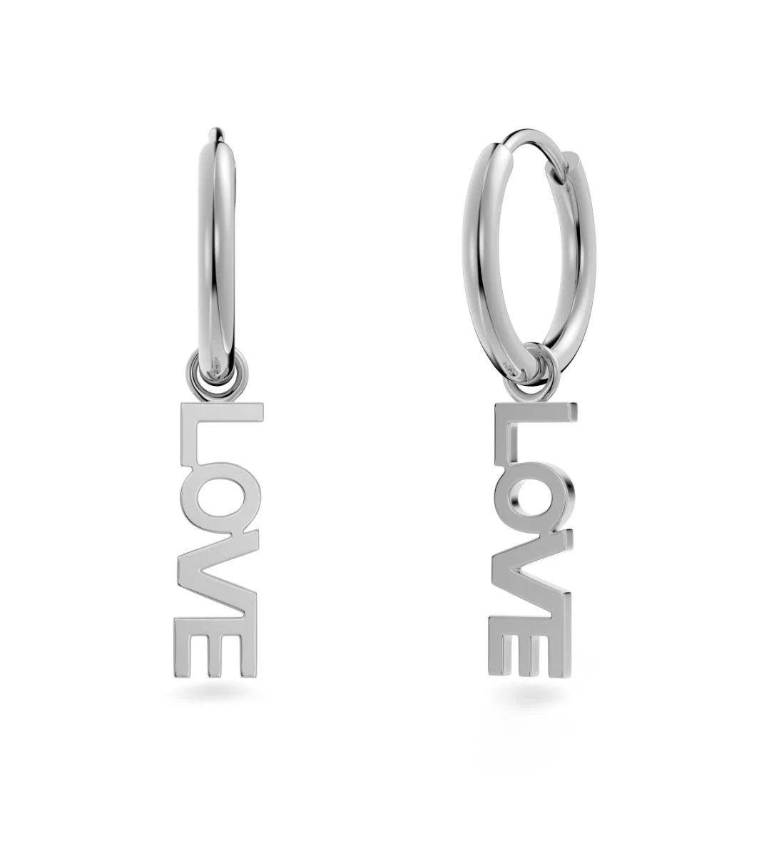 Edblad korvakorut Love Hoops Steel, Stainless steel