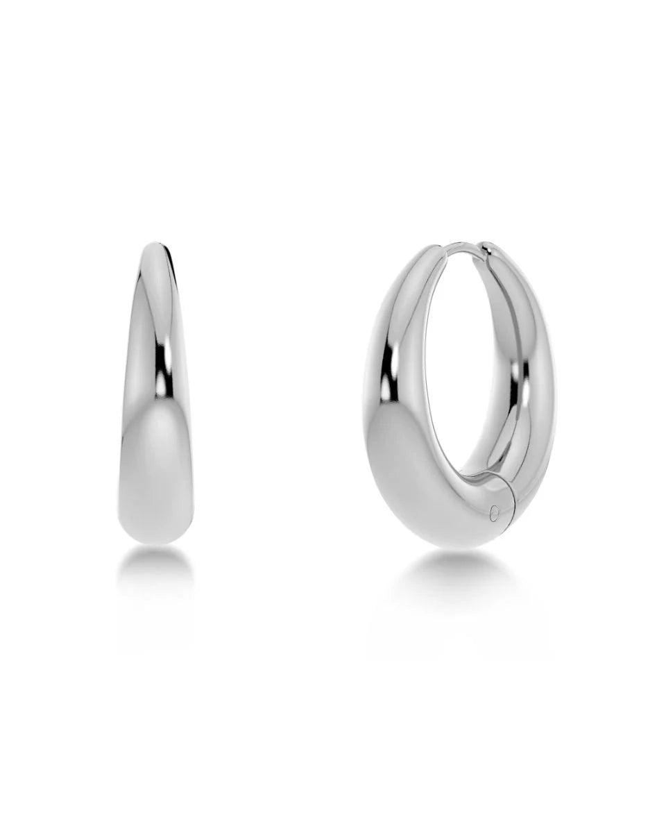 Edblad korvakorut Furo Hoops L Steel, Stainless steel