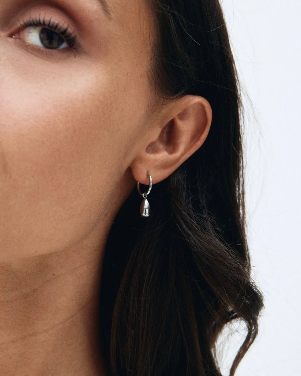 Edblad korvakorut Drop Mini Hoops Steel, Stainless steel