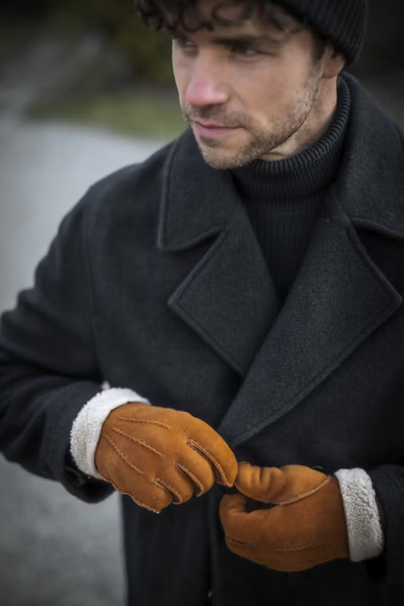 BERNARD SUEDE GLOVE KONJAKINRUSKEA
