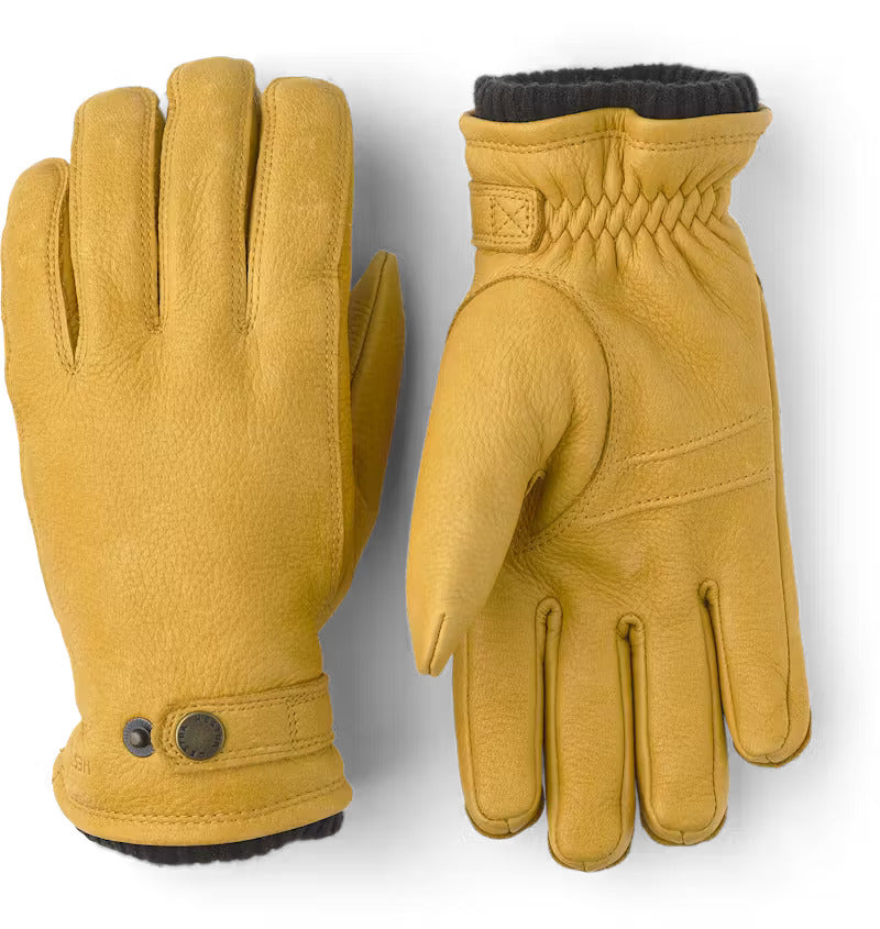 UTSJÖ FLEECE LINER BUCKLE ELKSKIN GLOVE KELTAINEN