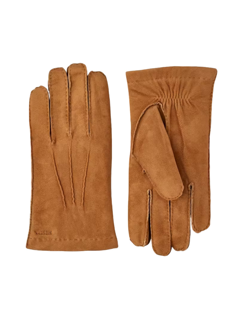 ARTHUR SUEDE GLOVE WOOL LINING KONJAKINRUSKEA