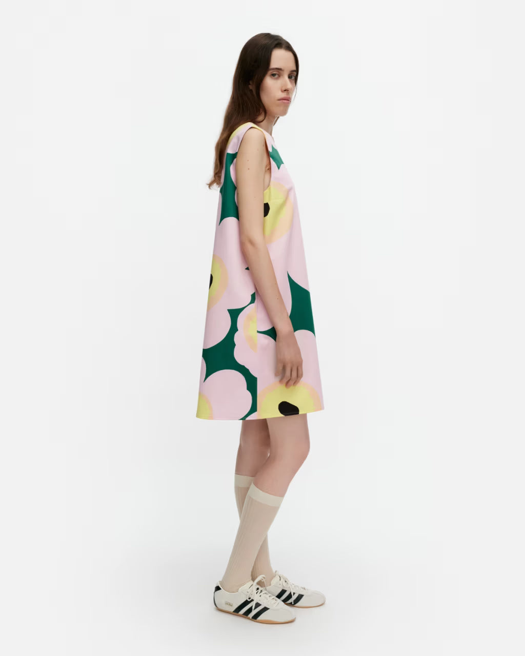 Marimekko mekko Siluetti Unikko, monivärinen kuosi