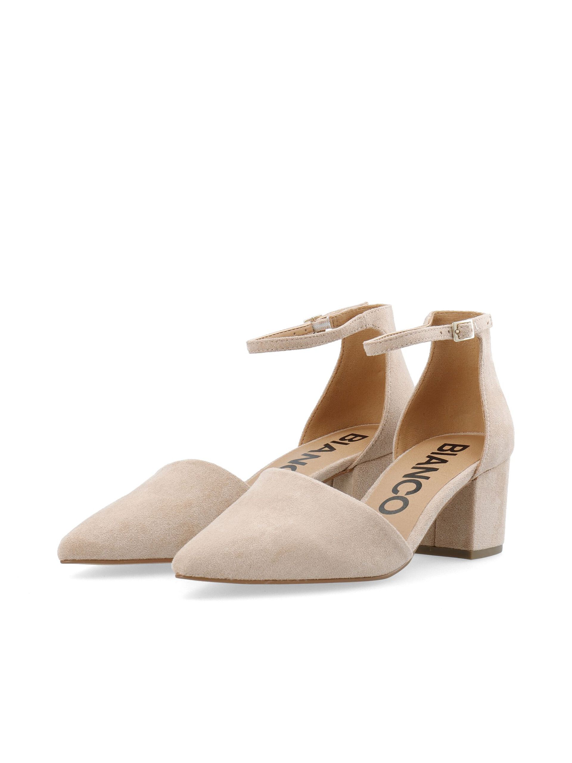 Bianco naisten korkokengät Biadevived Heel MicroSuede, beige