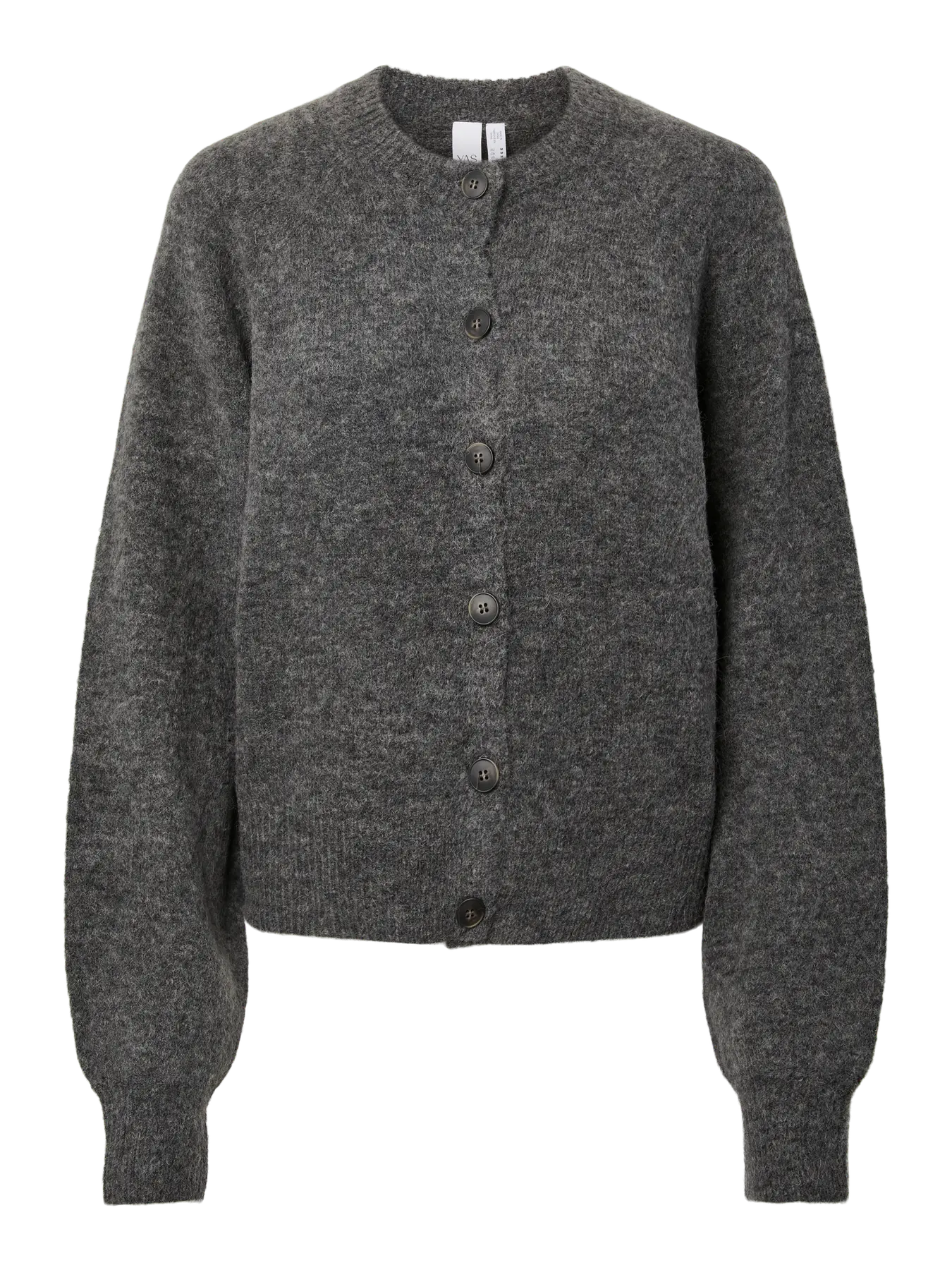 Y.A.S naisten neuletakki Yasjohi, Medium Grey Melange