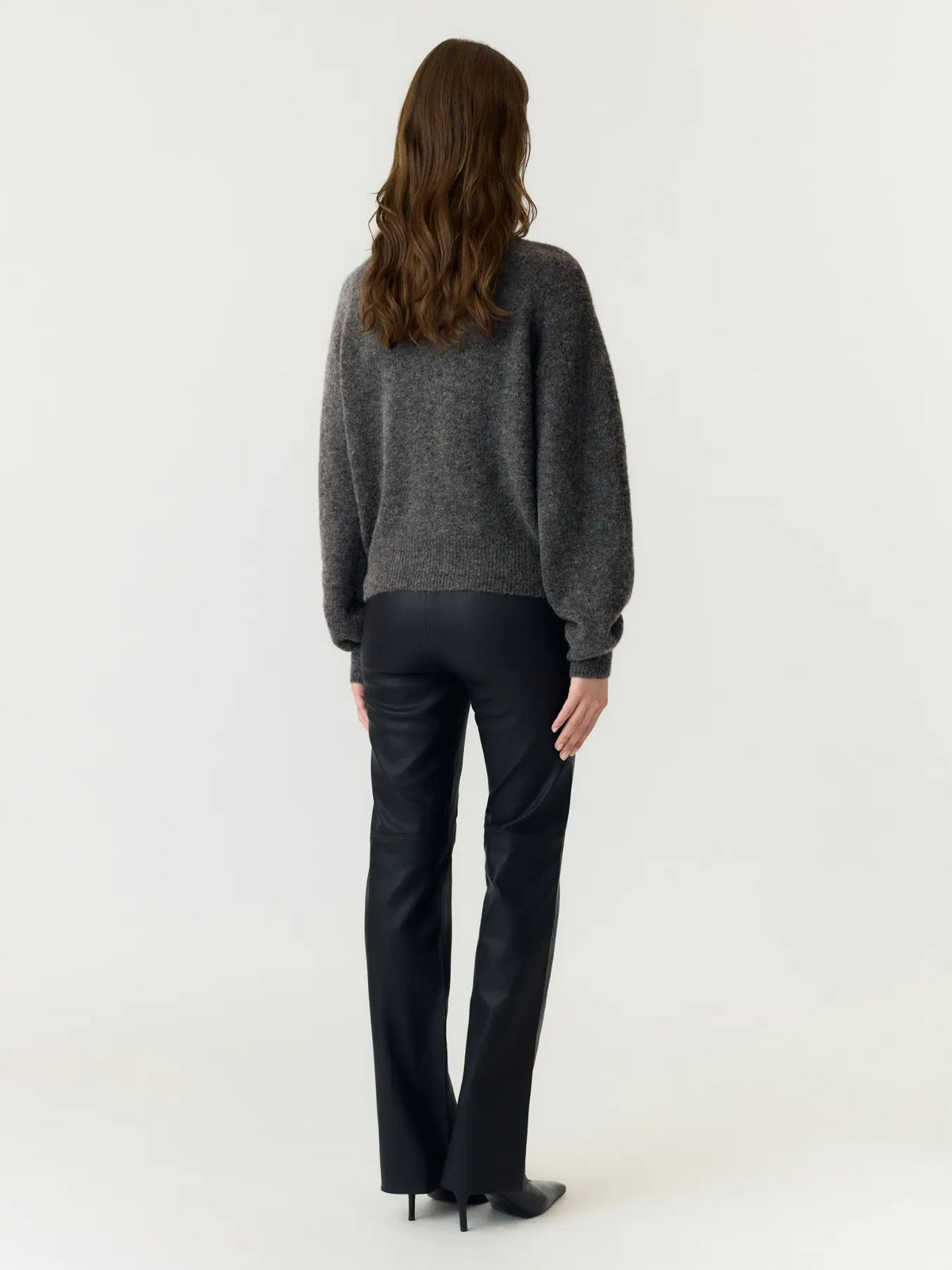 Y.A.S naisten neuletakki Yasjohi, Medium Grey Melange