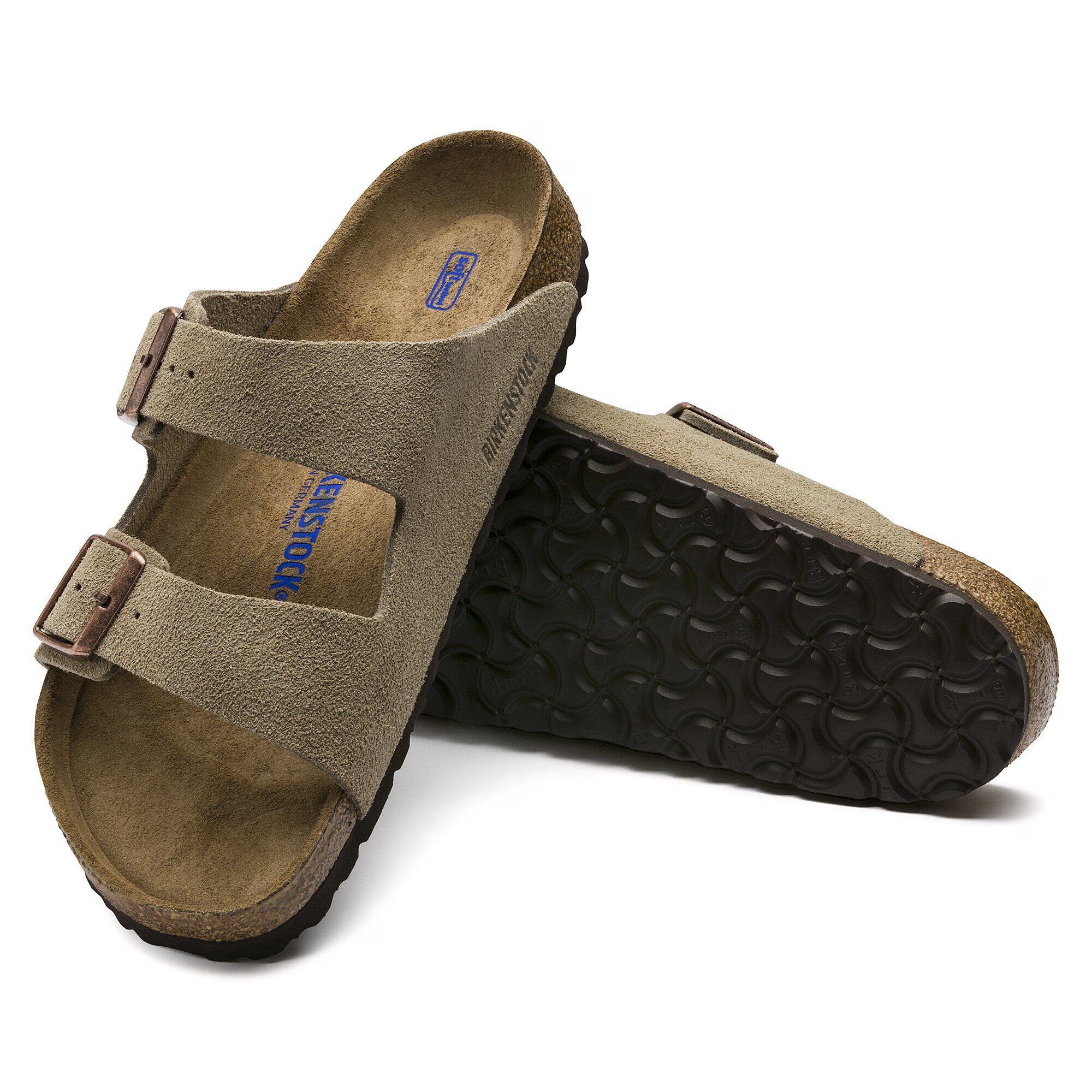Birkenstock unisex sandaalit Arizona, harmaanruskea