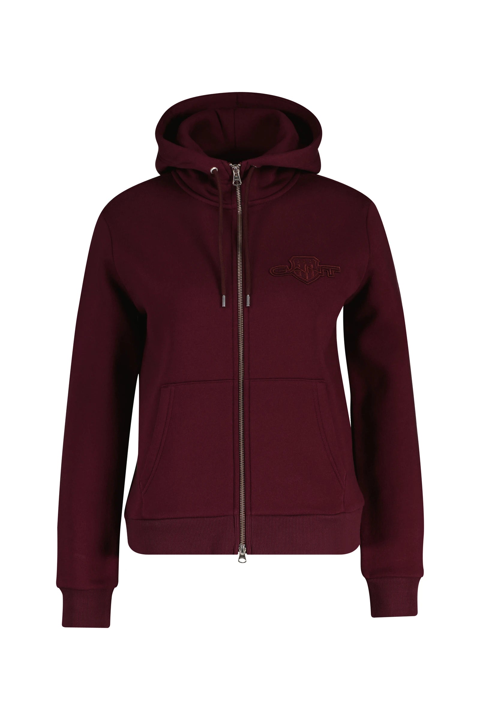 REG TONAL SHIELD ZIP HOODIE VIININPUNAINEN