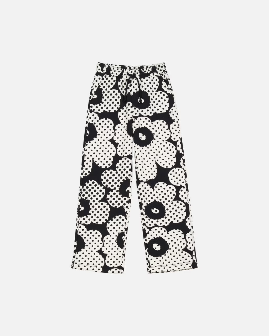 Marimekko naisten collegehousut Varret Unikko, musta kuosi